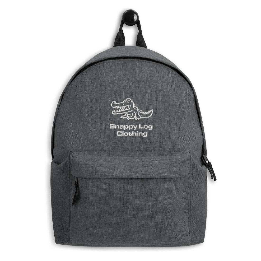 Snappy Log - Embroidered Backpack