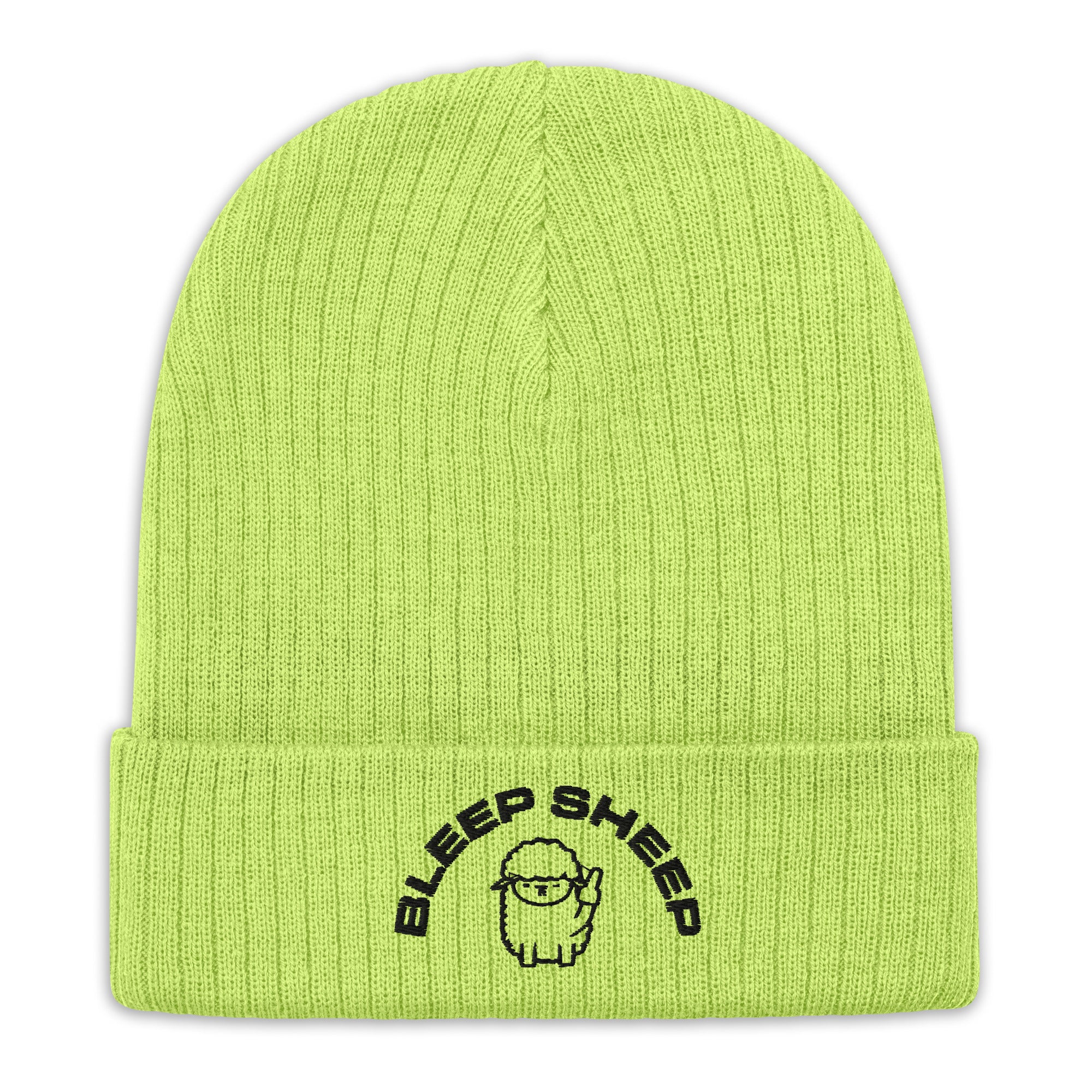 Bleep Sheep - Ribbed knit beanie