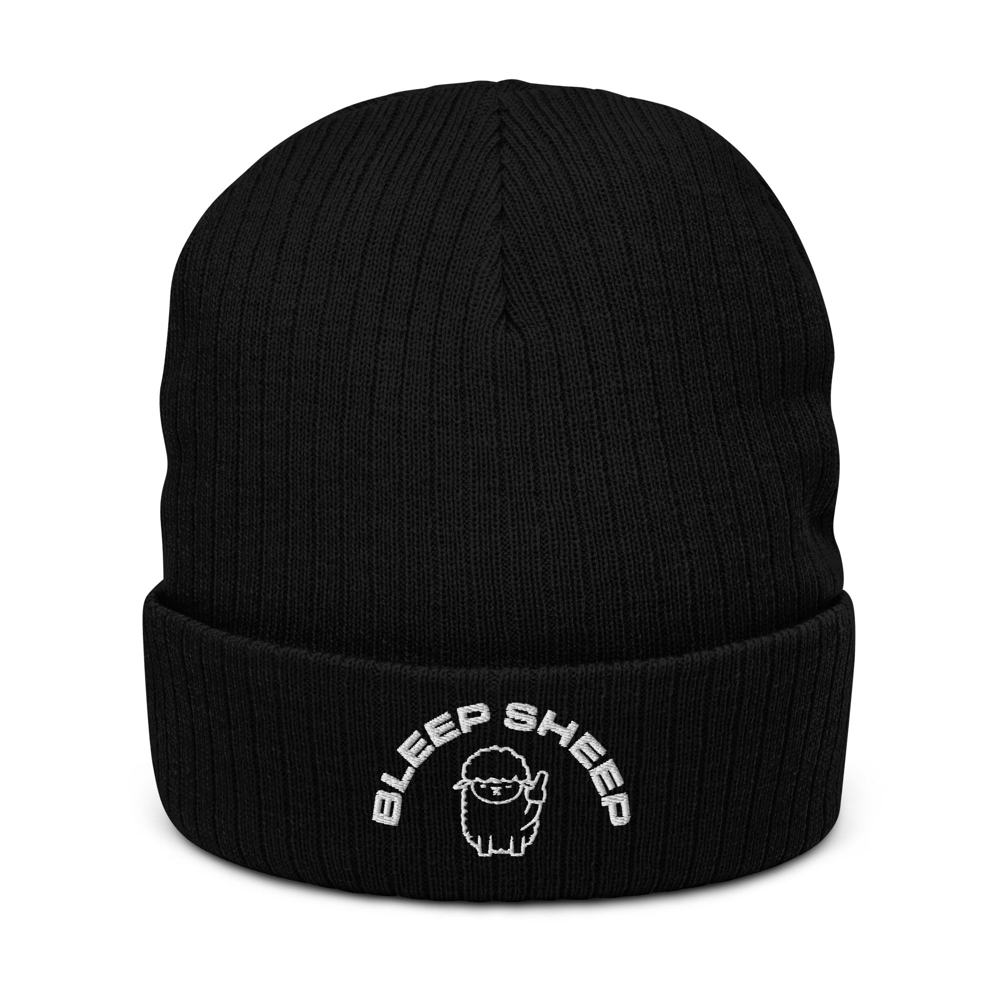 Bleep Sheep - Ribbed knit beanie