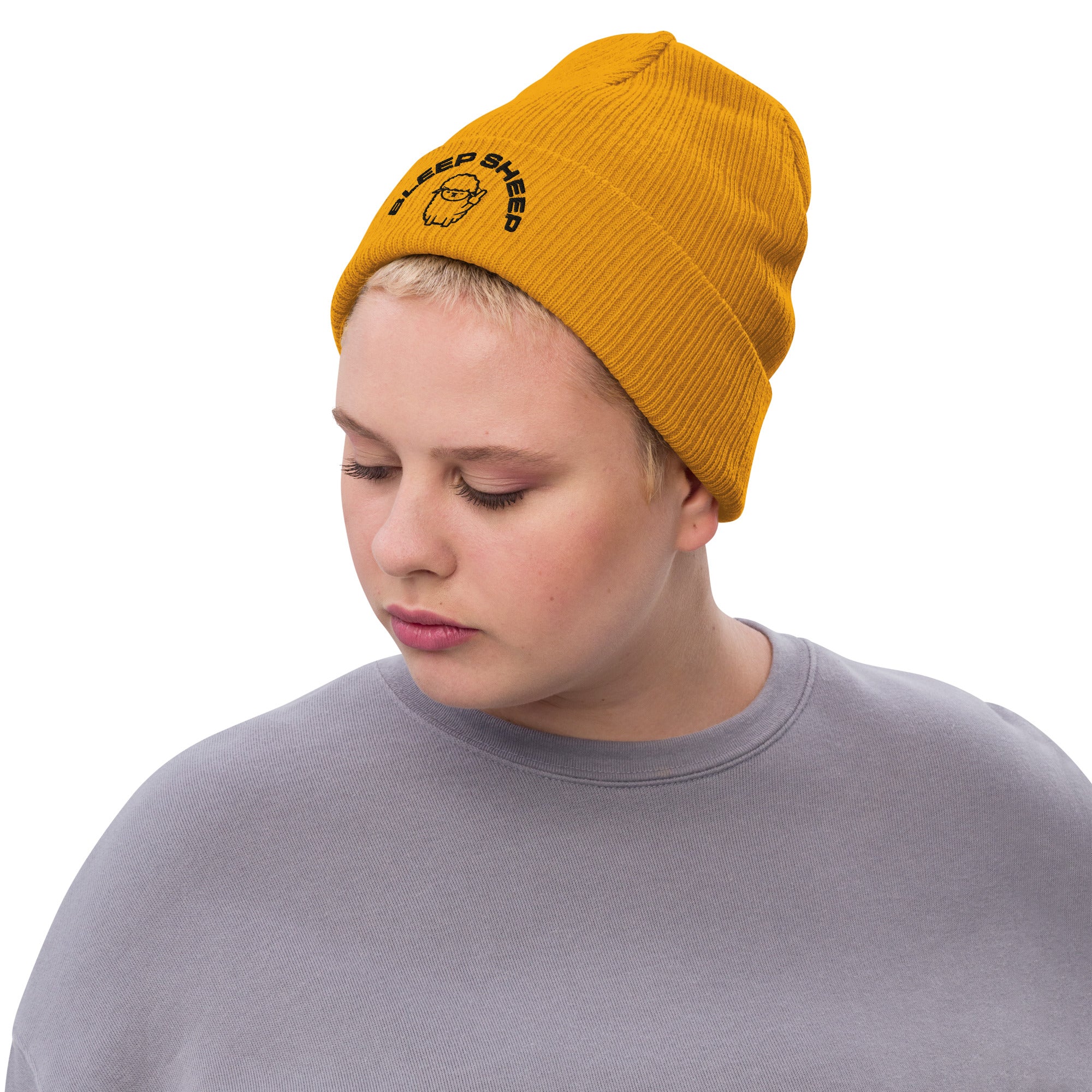 Bleep Sheep - Ribbed knit beanie