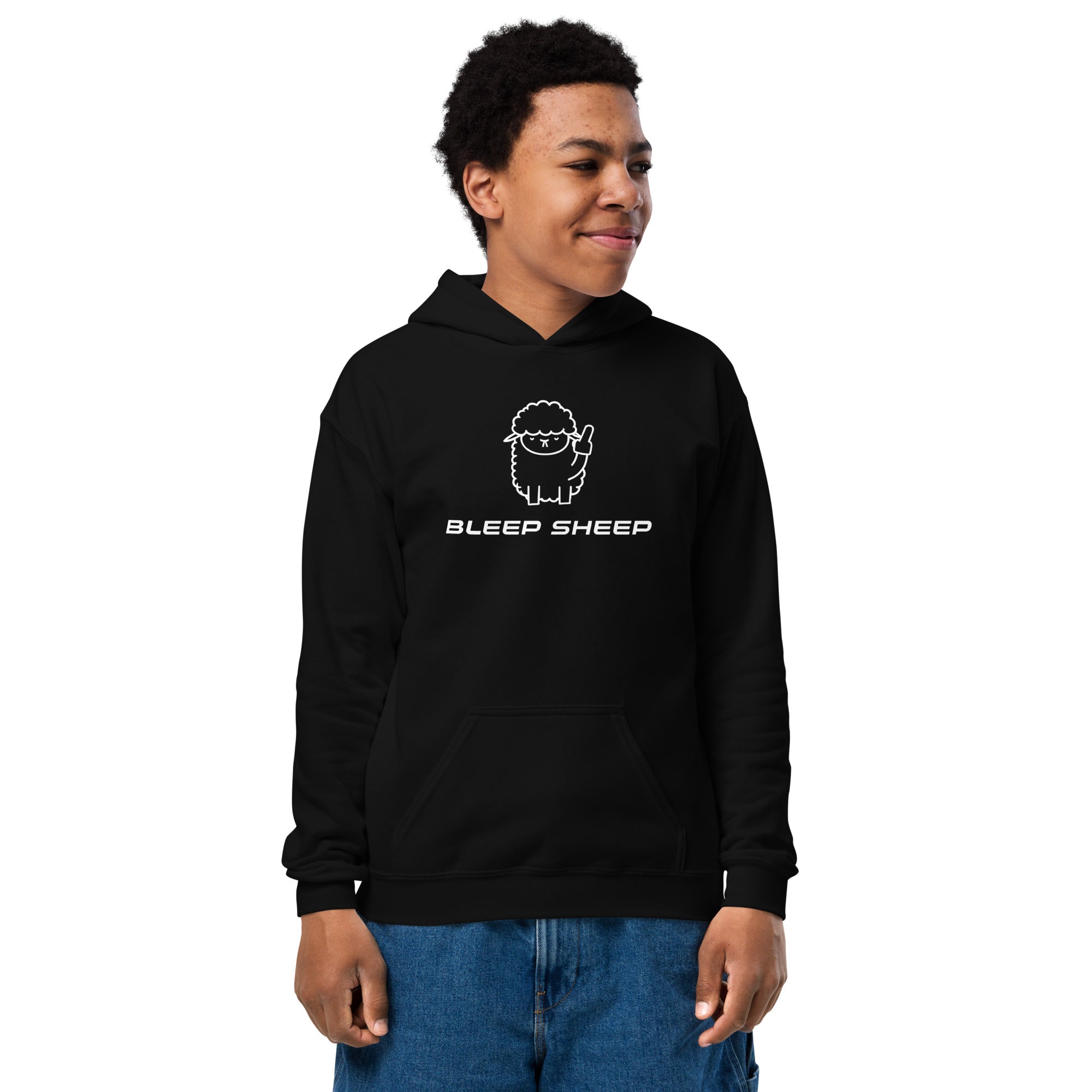 Bleep Sheep - Youth heavy blend hoodie