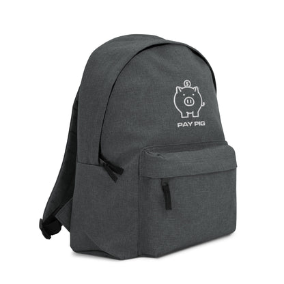 Pay Pig - Embroidered Backpack