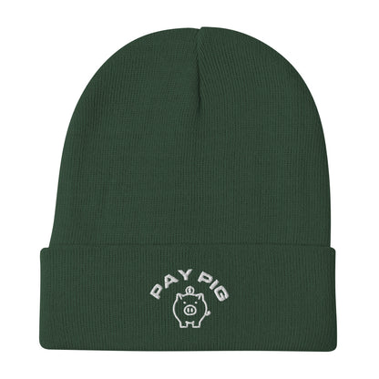 Pay Pig - Embroidered Beanie