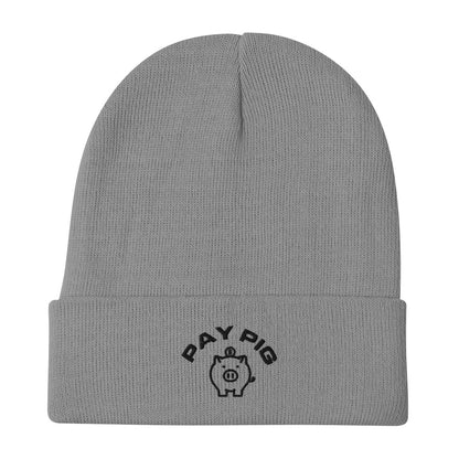 Pay Pig - Embroidered Beanie