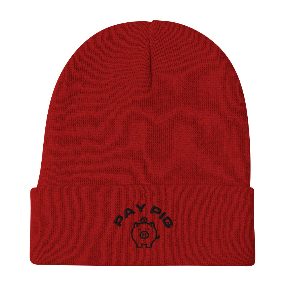 Pay Pig - Embroidered Beanie