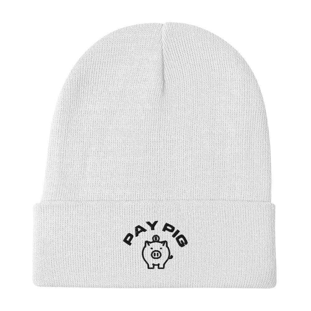 Pay Pig - Embroidered Beanie