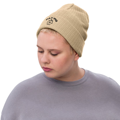 Pay Pig - Ribbed knit beanie