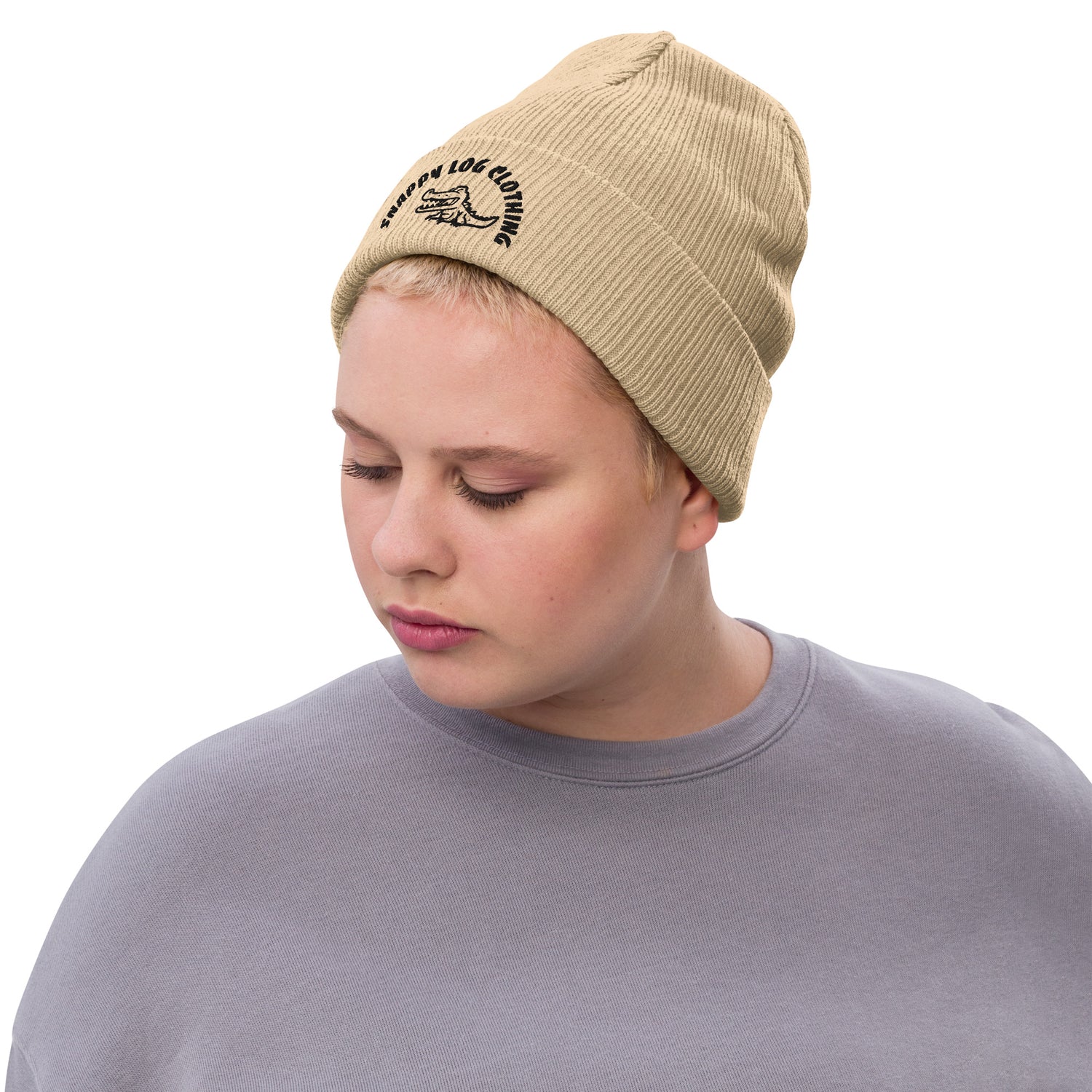 Snappy - Ribbed knit beanie