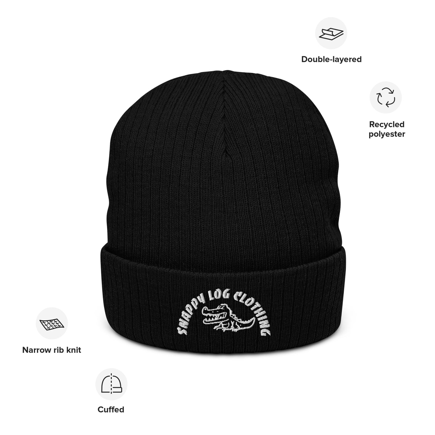 Snappy - Ribbed knit beanie