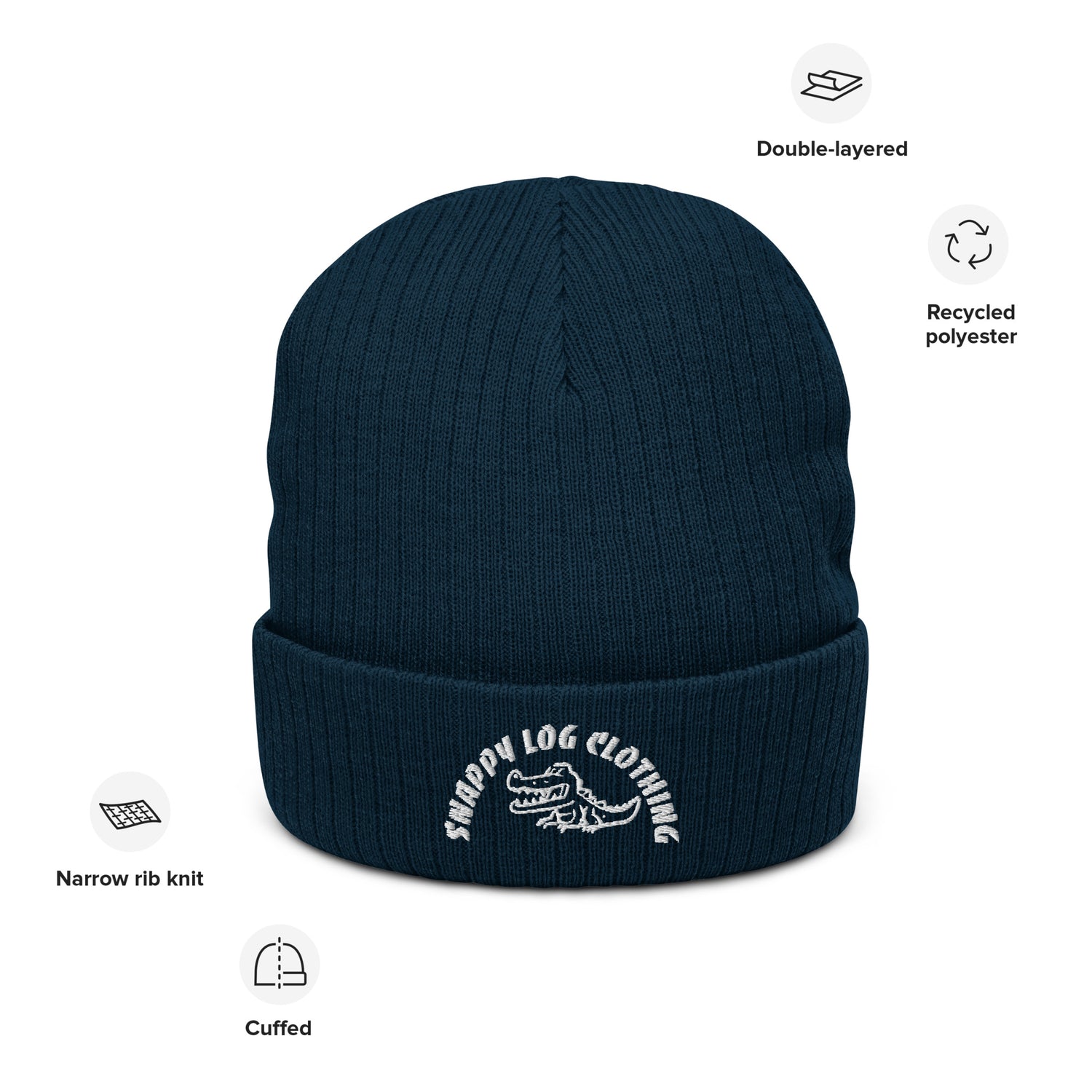 Snappy - Ribbed knit beanie