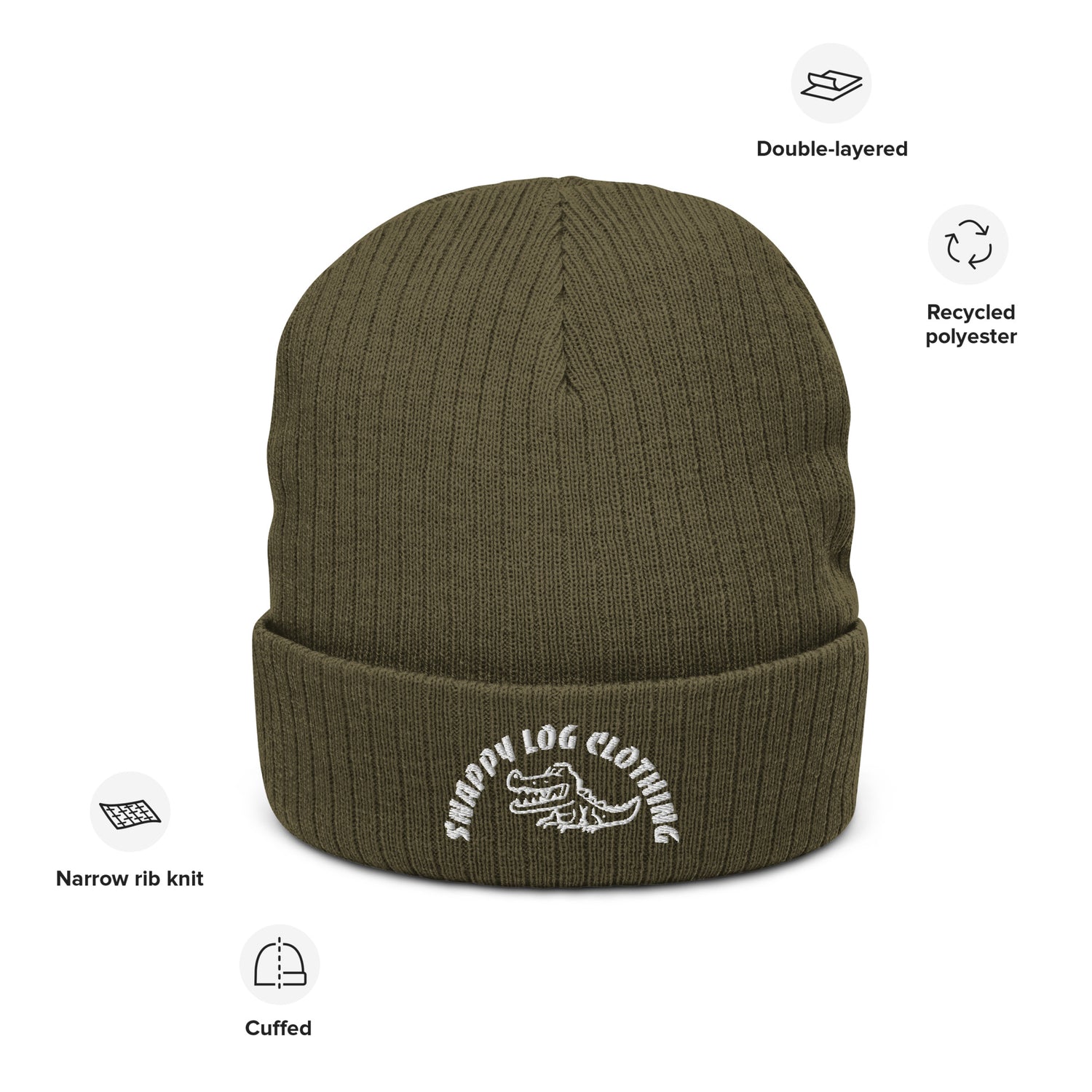 Snappy - Ribbed knit beanie