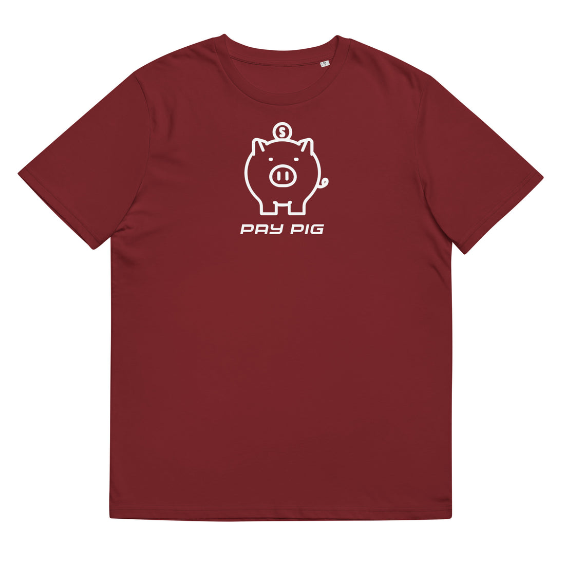Pay Pig Unisex organic cotton t-shirt - White Logo