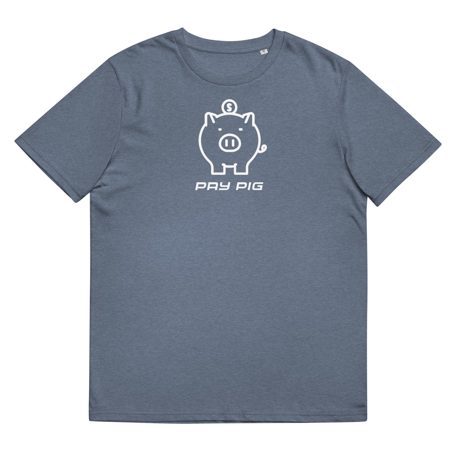 Pay Pig Unisex organic cotton t-shirt - White Logo