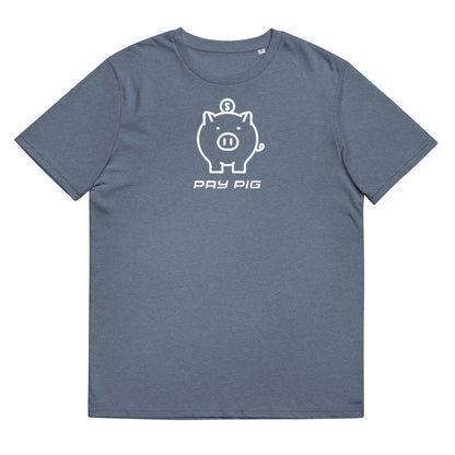 Pay Pig Unisex organic cotton t-shirt - White Logo