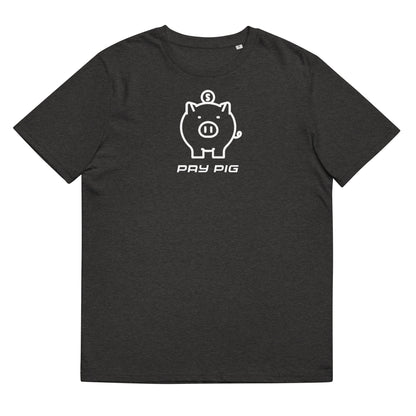 Pay Pig Unisex organic cotton t-shirt - White Logo