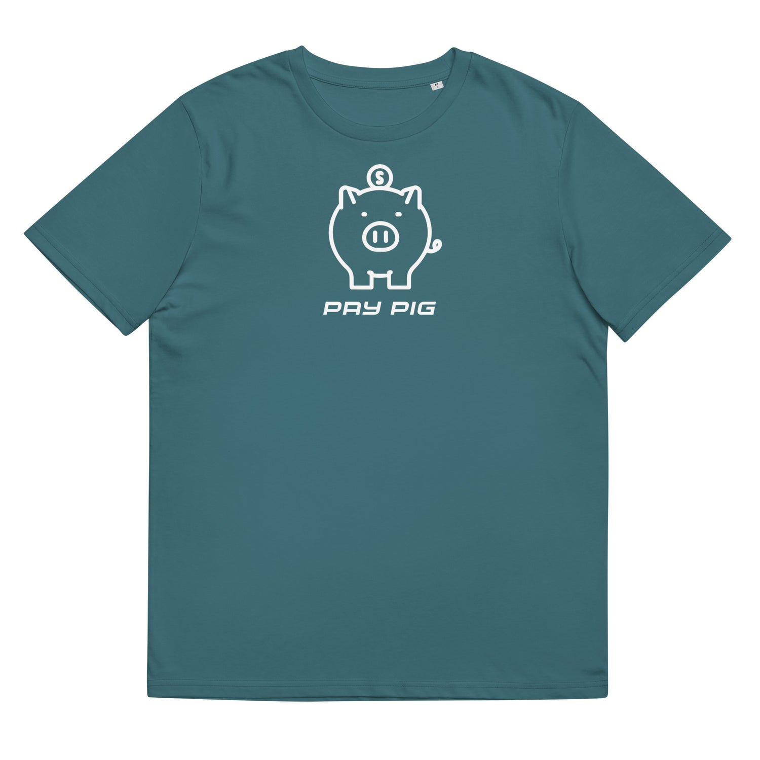 Pay Pig Unisex organic cotton t-shirt - White Logo